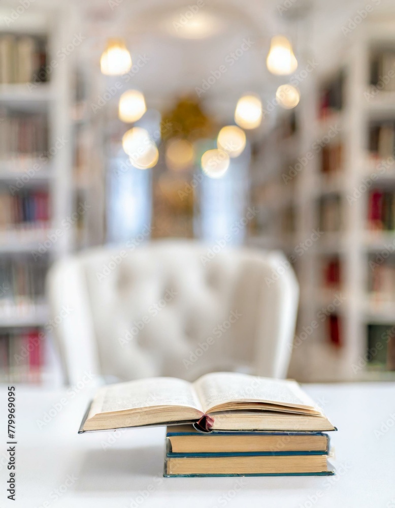 Fototapeta premium book in library