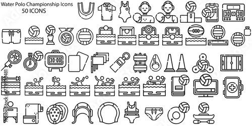 water polo championship icons