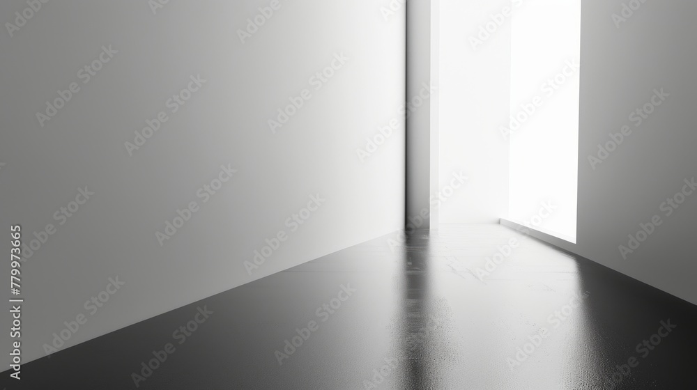 A black and white background with a gradient leading to a clean white space in the corner. A black and white background with a gradient leading to a clean white space in the corner.