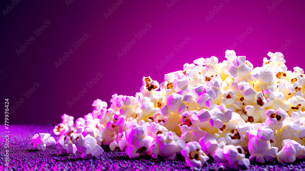 Fototapeta premium Popcorn Explosion with Bright Colors