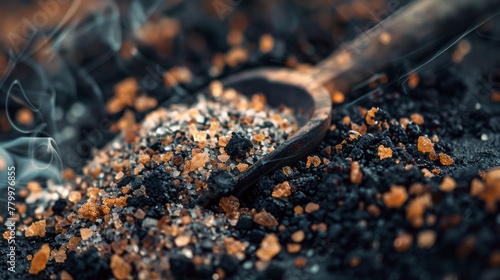 Icelandic smoked salt mixed with black lava.