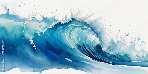 Blue ocean wave background. Blue and white water ocean background.