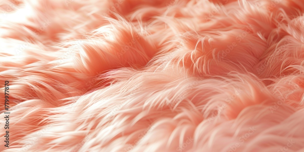 A fuzzy pink fur texture with a lot of hair. The fur is very soft and fluffy A fuzzy pink fur texture with a lot of hair. The fur is very soft and fluffy