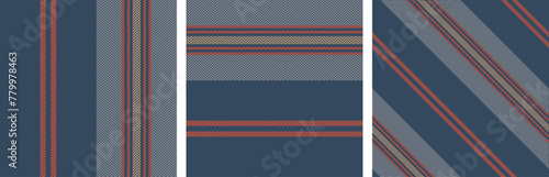 Set seamless stripe pattern.