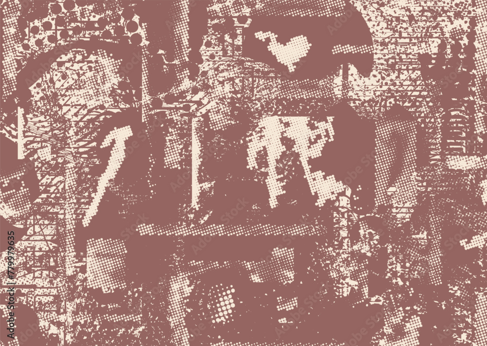 Obraz premium Grunge Background.texture Vector.Dust Overlay Distress Grain ,Simply Place illustration over any Object to Create concrete Effect .abstract,splattered , dirty,poster for your design.