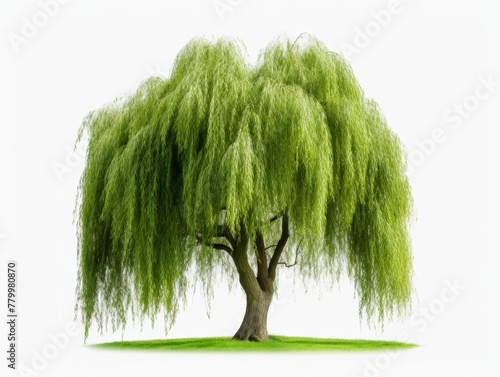 trees in white background