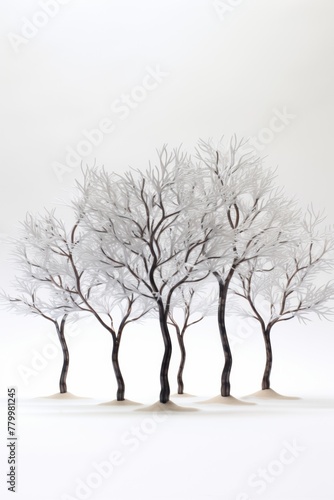 trees in white background © Asha.1in