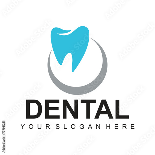 modern Dental logo icon design vectortemplate photo