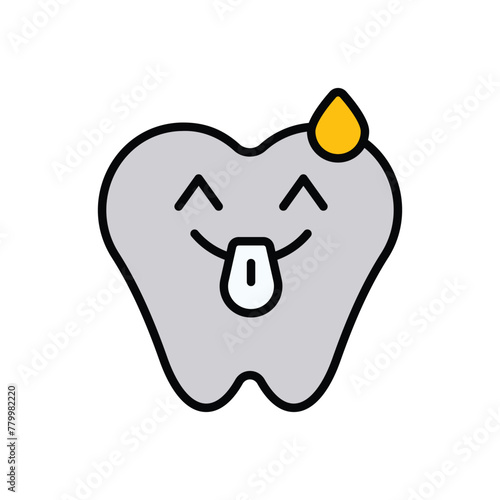 haha icon design with white background stock illustration photo