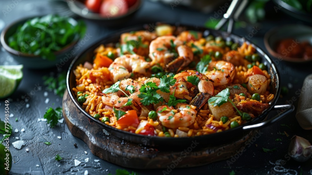 Spanish paella Spanish paella