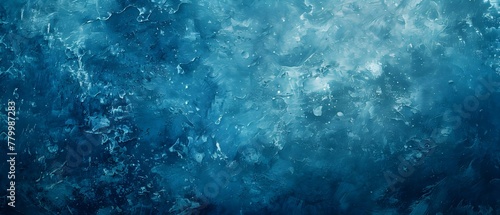 Azure Abstract: Textured Grunge on Minimalist Blue Canvas. Concept Abstract Art, Textured Grunge, Minimalist, Azure Blue Canvas