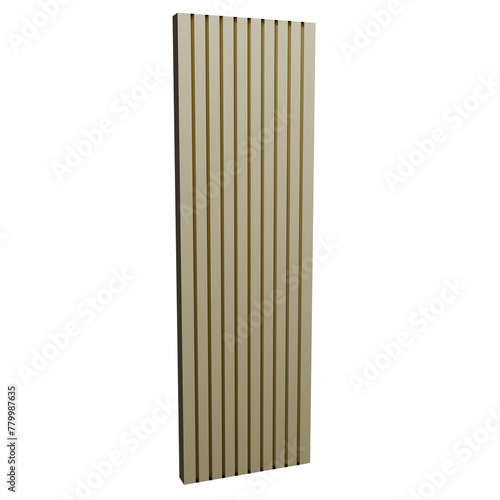 Panel de madera blanca.