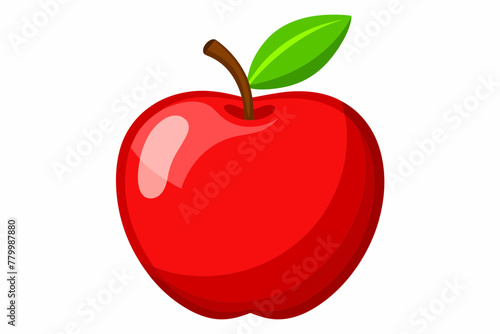 red-apple-on-white-background 