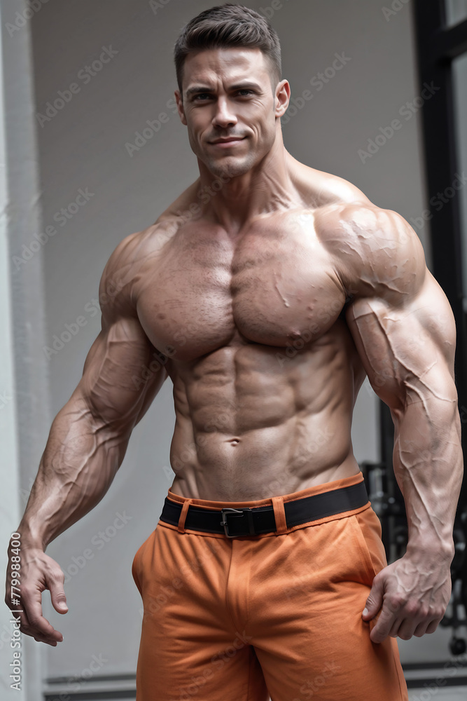 Fototapeta premium Powerful Images of Muscular Men to Get Your Heart Racing