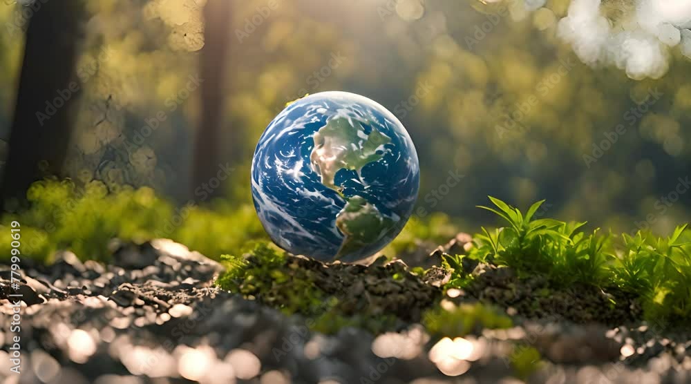 Grassroots Global Awareness: Celebrating Earth Day with a Mini Globe Amidst Nature's Bounty Grassroots Global Awareness: Celebrating Earth Day with a Mini Globe Amidst Nature's Bounty