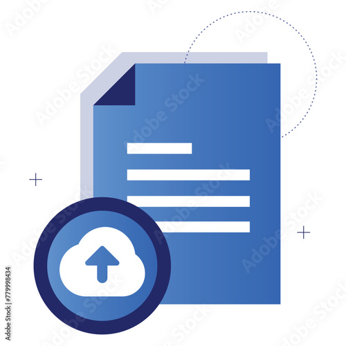 Achieve seamless cloud integration with the upload to cloud icon, facilitating effortless uploading of documents to cloud storage platforms.