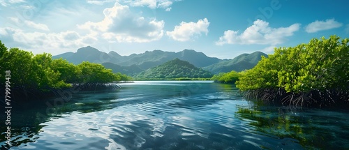 Mangrove Serenity in Komodo National Park. Concept Travel Photography, Sunset Views, Natural Landscapes