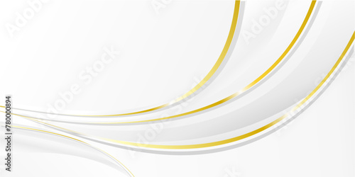 Golden curve line luxury background, Modern cover design. invitation card template concept. Vector illustration.