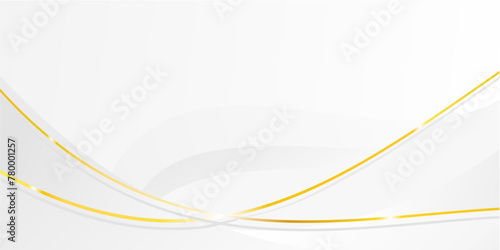 Golden curve line luxury background, Modern cover design. invitation card template concept. Vector illustration. © yayan