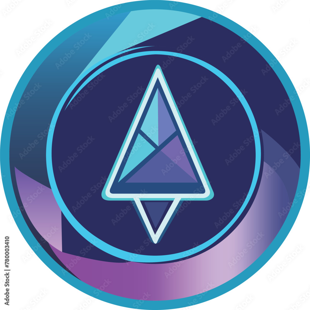 Futuristic Ai GPS Logo Template Vector Futuristic Ai GPS Logo Template Vector