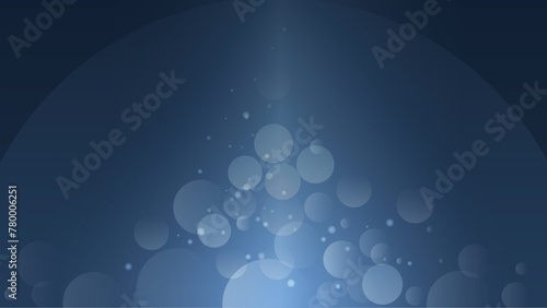 Abstract Blue Tone Bokeh Background Vector Illustration
