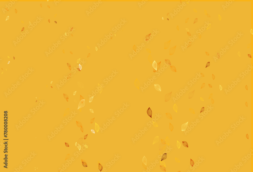 Light Yellow, Orange vector hand painted texture.