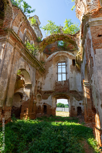 Ruins of the Dominican monastery  Church of the Virgin Mary in the village of Smolany  Belarus