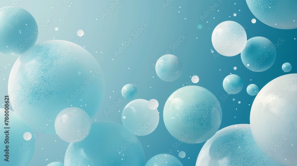 An abstract teal blue background with a minimalistic solar system design in light blue and gray. Emphasis on negative space in this artistic representation of outer space exploration. An abstract teal blue background with a minimalistic solar system design in light blue and gray. Emphasis on negative space in this artistic representation of outer space exploration.