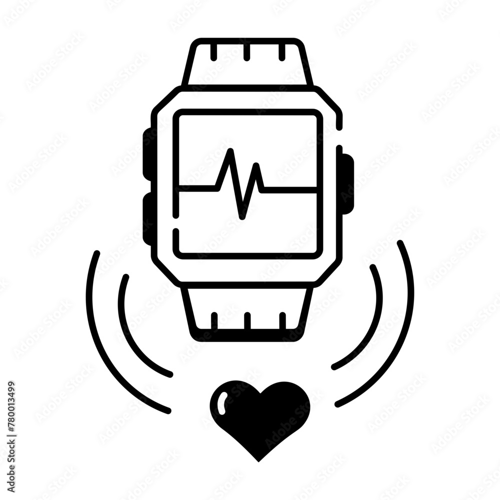 Liner Smartwatch Icons Liner Smartwatch Icons