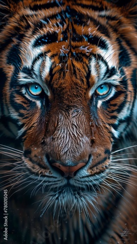 Close Up of a Tigers Face