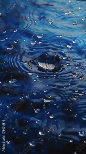 A Drop of Water on the Surface of a Body of Water