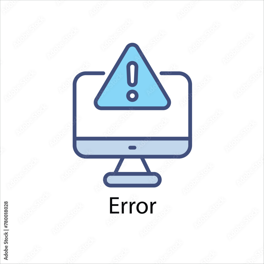Error Icon Symbol vector graphics. Error Icon Symbol vector graphics.