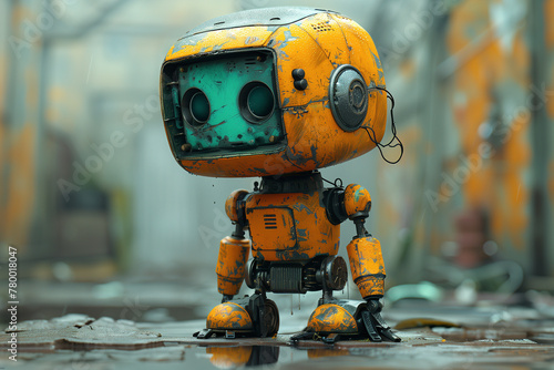 sad old robot