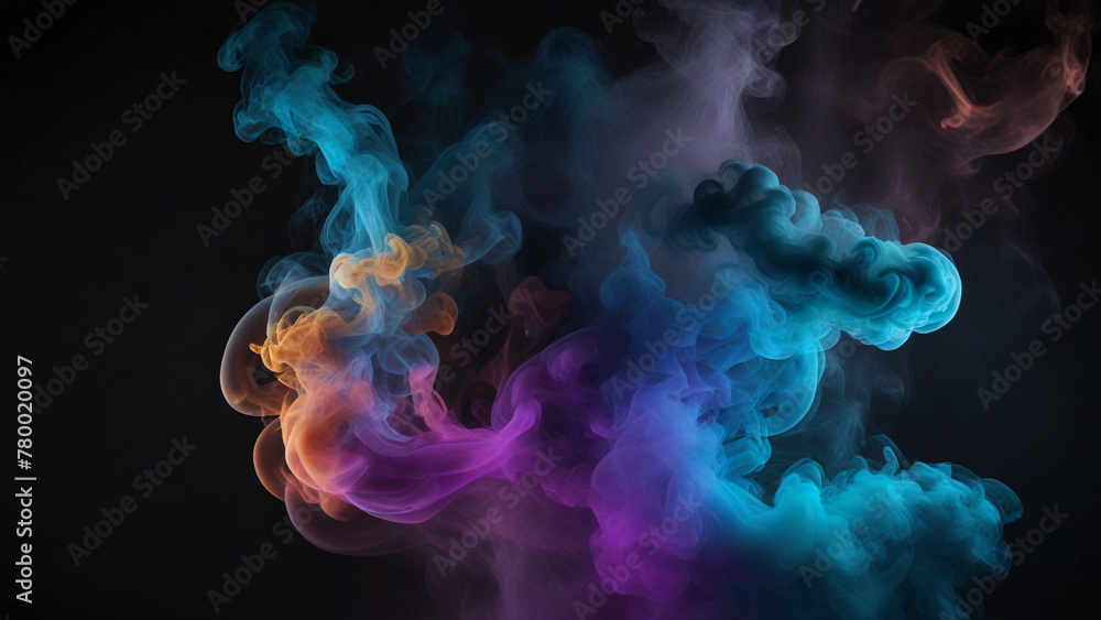 A Smoke Mesmerizing Interplay of Color and Form