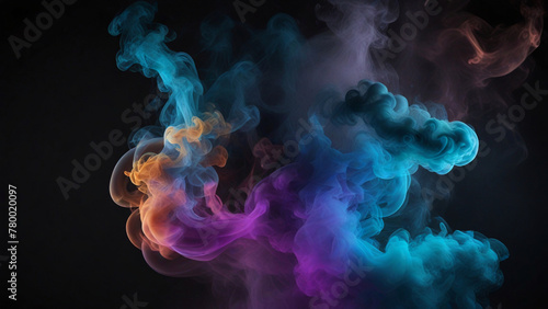 A Smoke Mesmerizing Interplay of Color and Form