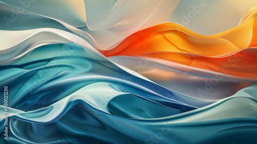 Digital art showcasing a modern abstract background with flowing textures and vibrant wave patterns