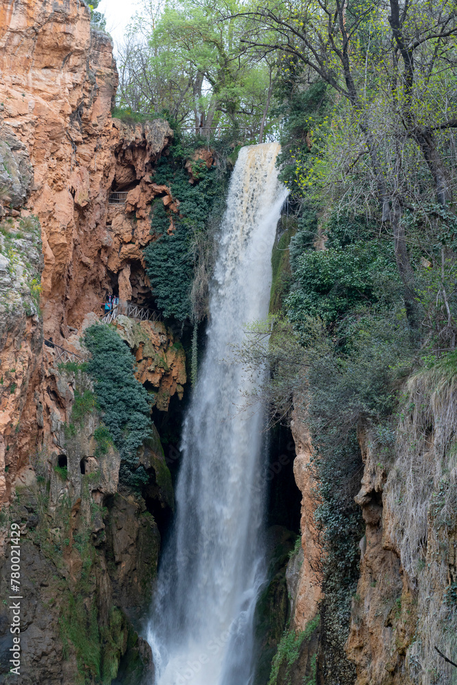 Cascading Waterfall at Monasterio de Piedra, Nuévalos - Natural Wonder