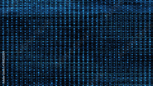 Grid Platform Animation Background, Synthwave wireframe net illustration. Abstract digital surface scan. Looping abstract animated background dark blue dots