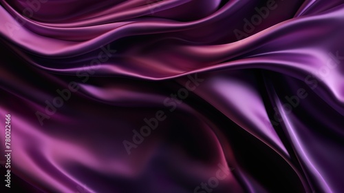A luxurious and vibrant purple satin with a wavy texture that exudes sophistication and elegance, perfect for high-end design use