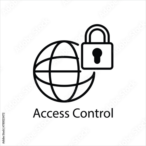 Access Control Icon Symbol vector graphics.