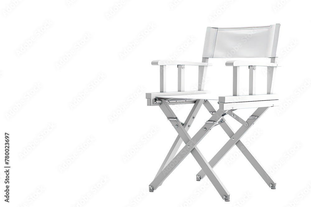 white directors chair isolated on transparent white directors chair isolated on transparent