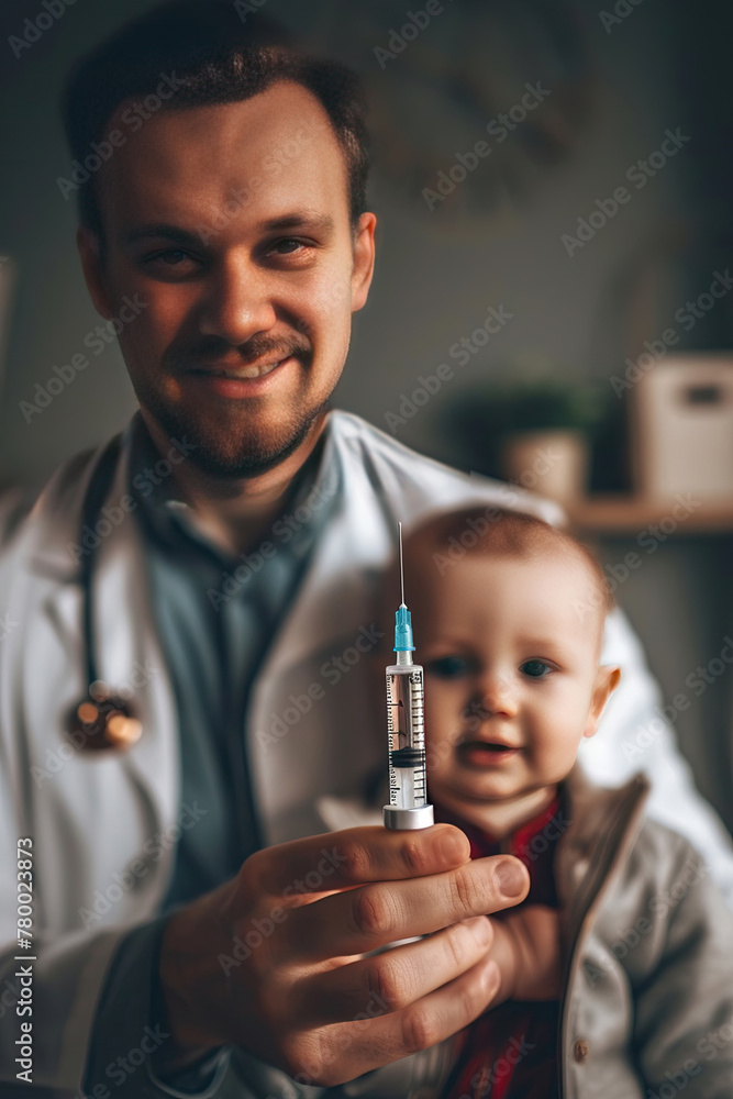 the doctor vaccinates the baby the doctor vaccinates the baby