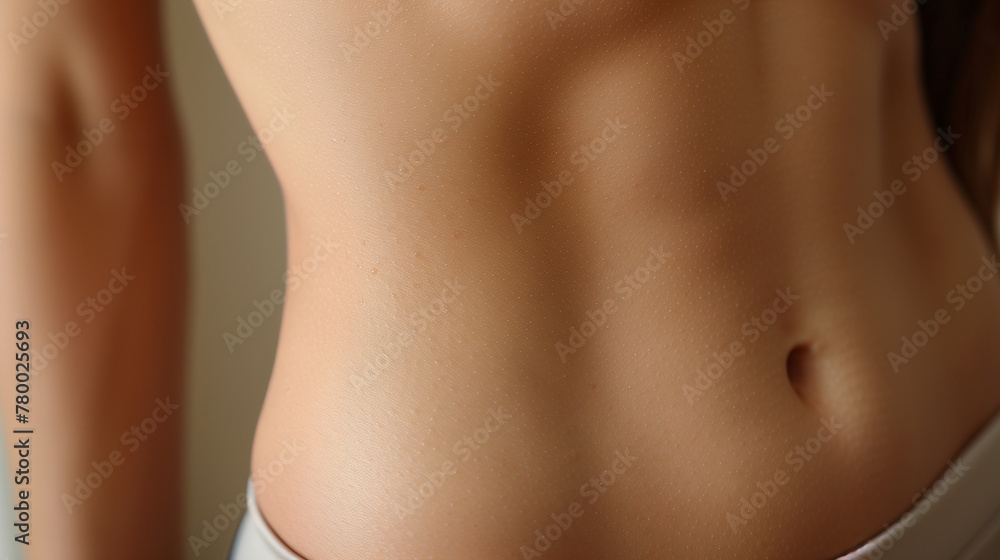 Naklejka premium women's waist, Picture for Weight Loss Flyer