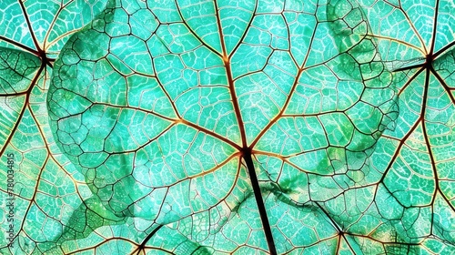 Close Up View of a Green Leaf