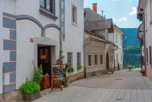 Street in the historical center of Radovljica  Slovenia