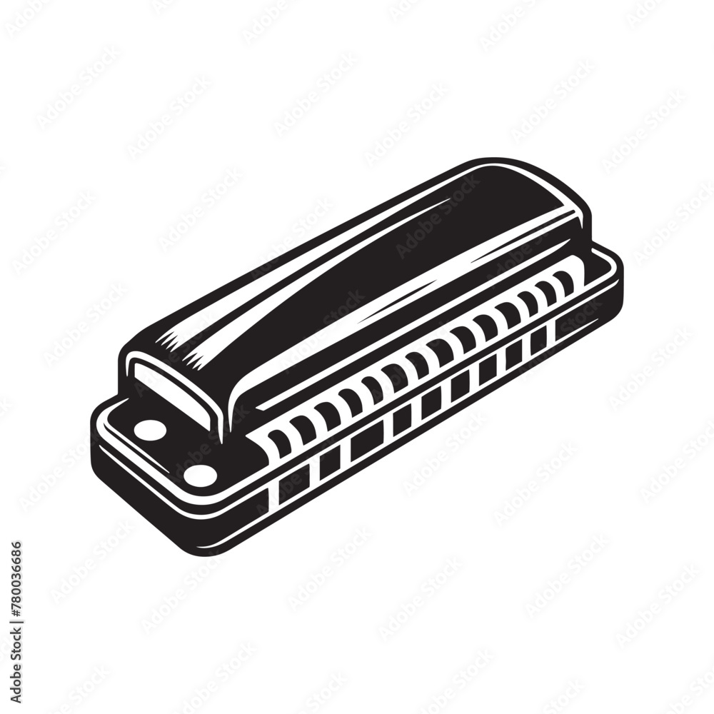 Musical Ensemble: Exquisite Silhouette of Harmonica Music Instrument, Harmonica Illustration - Minimallest Harmonica Vector
Musical Ensemble: Exquisite Silhouette of Harmonica Music Instrument, Harmonica Illustration - Minimallest Harmonica Vector
