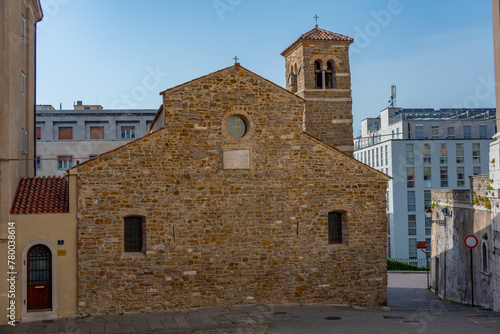 Basilica di San Silvestro in Italian town Trieste photo