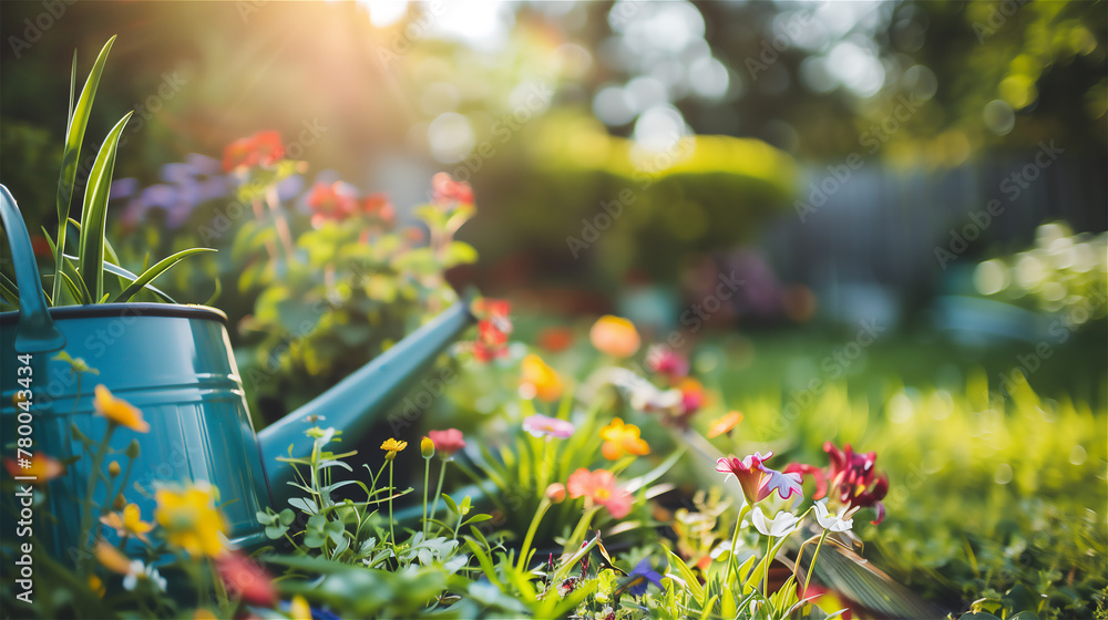 Flower gardening.