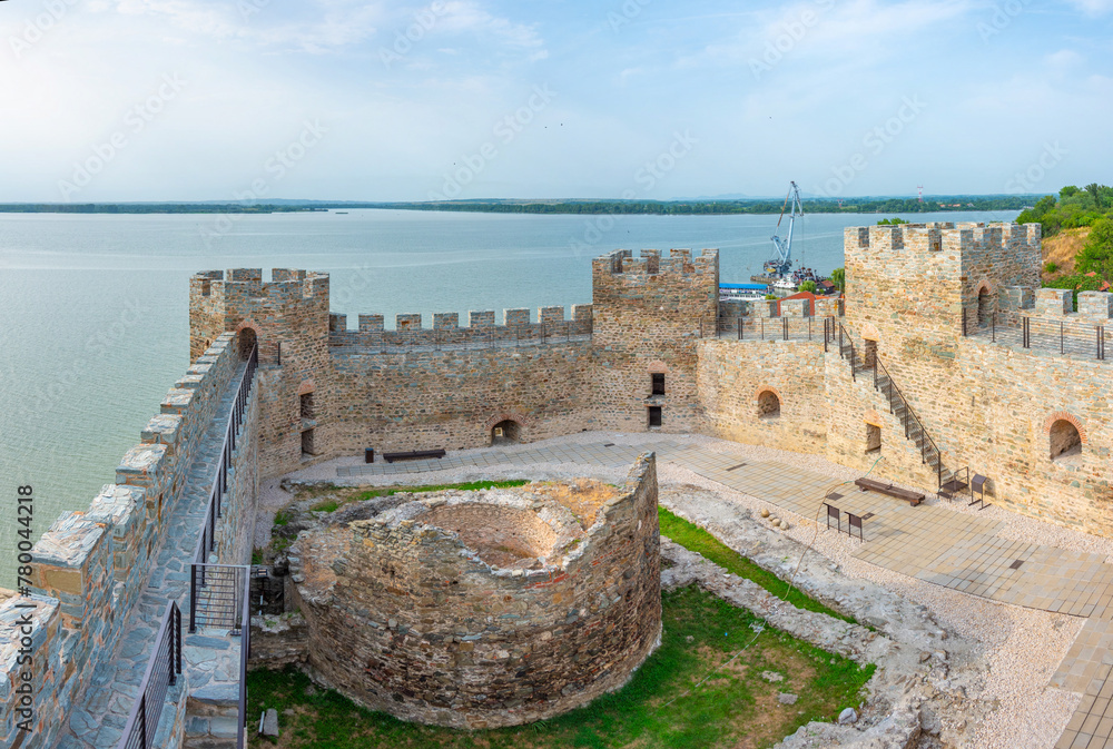 Fototapeta premium Ram fortress overlooking Danube at the border with Romania