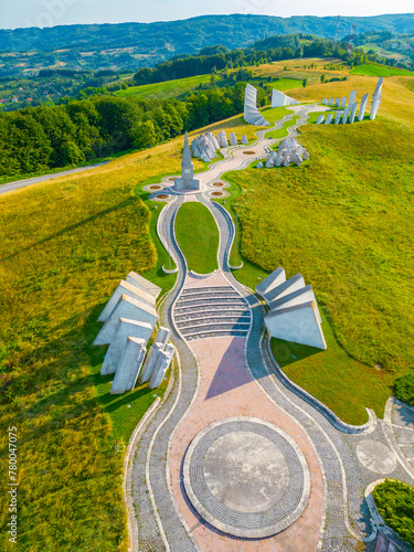 Kadinjaca memorial complex in Serbia photo